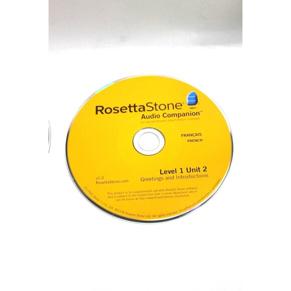 Rosetta Stone French Level 1 Basics Greetings Units 1 to 4 Audio CD No Headset - Picture 15 of 16